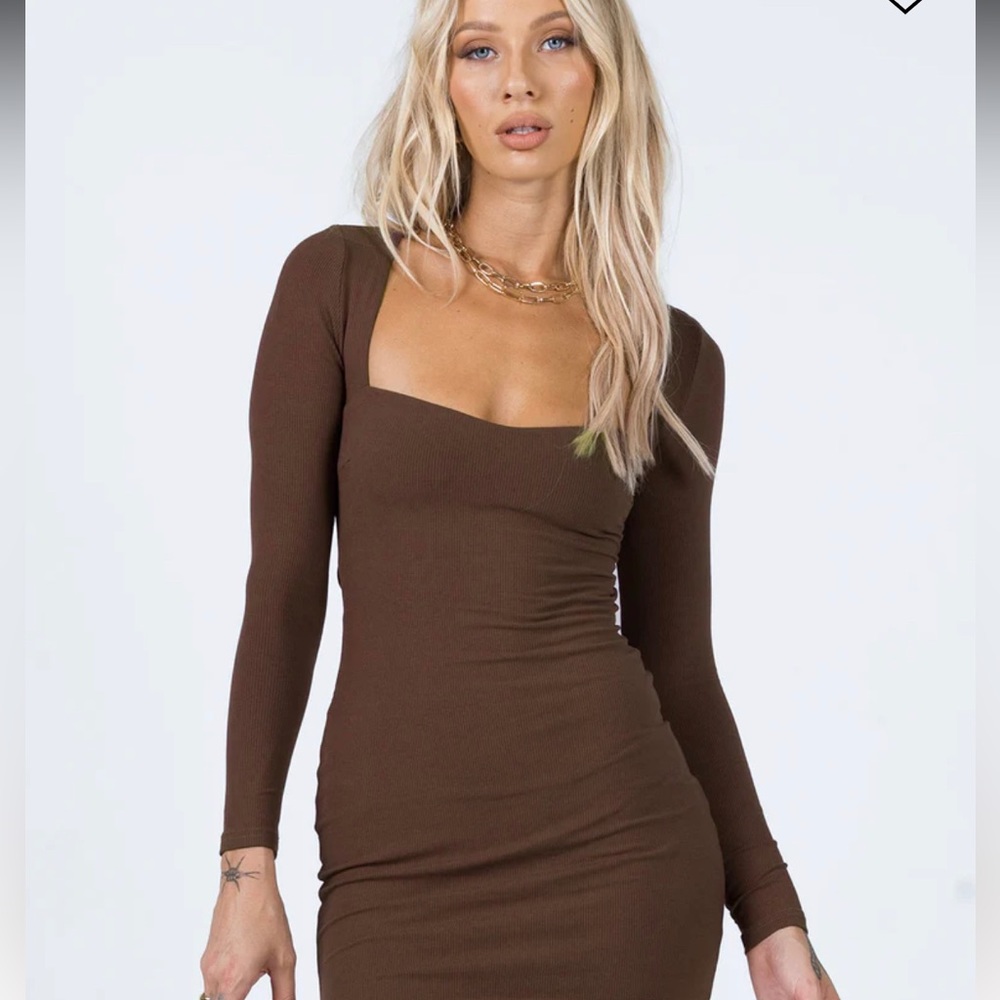 NWT princess Polly nolan mini dress brown